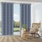Denim - Blue Abstract & Geometric,Diamonds Upholstery Fabric 54 Inches"